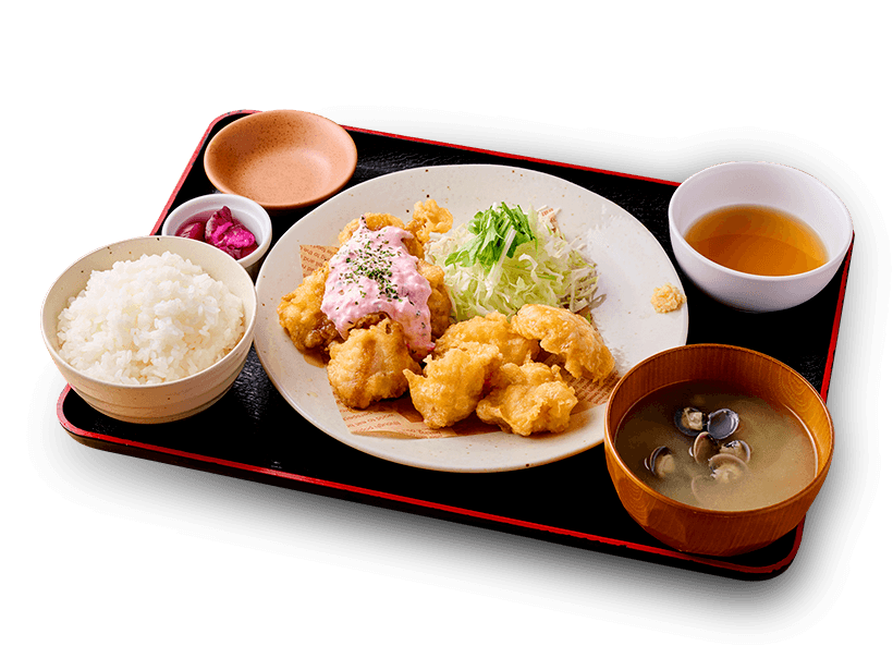 チキン南天定食